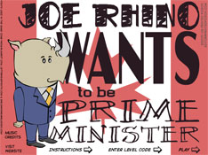 Play Joe Rhino Wants To Be Prime Minister